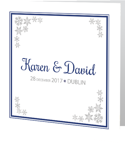 Xmas Snow Flake Frame 3d - Wedding (500x500), Png Download