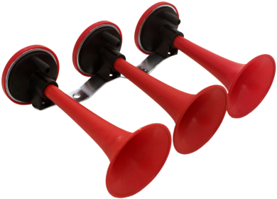 Triple Cornet Air Horn Red - Buzina A Ar (450x450), Png Download