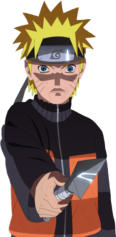 10 Oct 2015 From Cuernavaca, Morelos - Naruto Uzumaki With Knife (548x840), Png Download