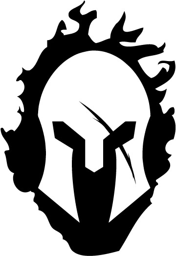 Jpg Royalty Free Stock With Flames Decal Ms Carita - Spartan Helmet Logo Png (600x600), Png Download