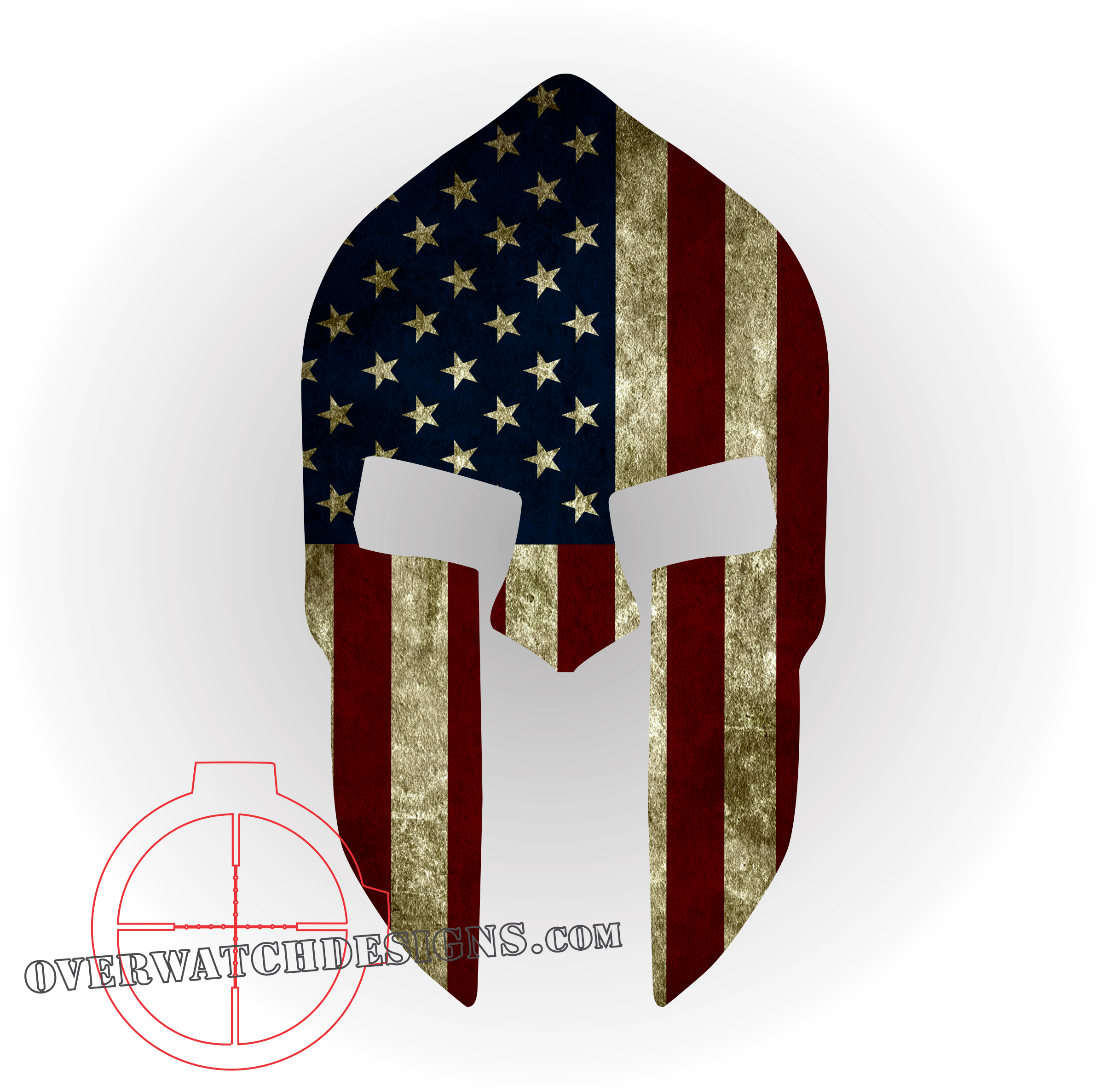 American Flag Spartan (2401x2393), Png Download