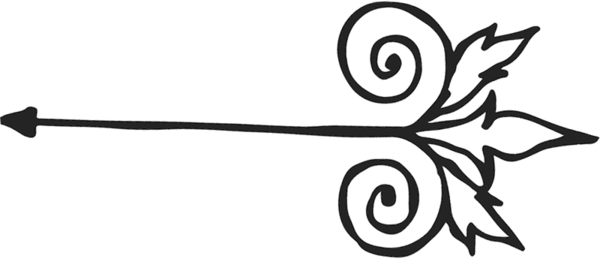 Free Cute Arrow Png - Postage Stamp (600x259), Png Download