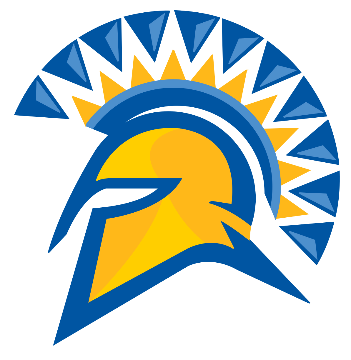 Free Download Of Spartan Helmet Vector Graphics And - San Jose State Athletics Logo (1200x1233), Png Download
