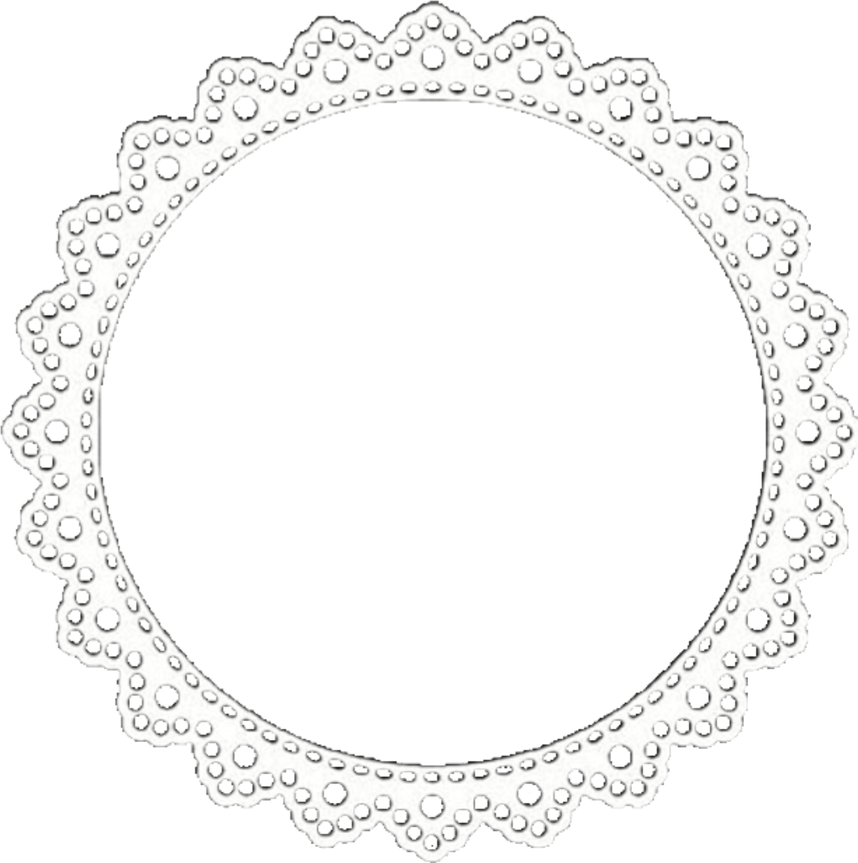 Iconoverlay Doily Mandala White Lace Overlays Editingne - Overlays For Edits Icon (1227x1235), Png Download