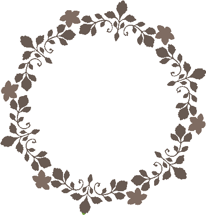 Clip Art Free Library Png Gif By Pixipickel On Royalty - Floral Round Frame Png (428x451), Png Download