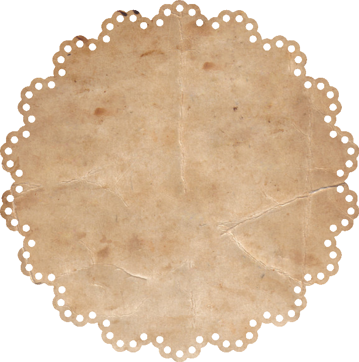 Floral Clipart Doily - Blondas Dibujo (712x717), Png Download