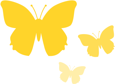Butterflies Clipart Yellow - Yellow Butterfly Clipart Png (800x566), Png Download