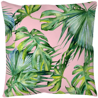 Seamless Watercolor Illustration Of Tropical Leaves, - Upstreet Graphite Pickleball Paddle Set Of 2 (400x400), Png Download