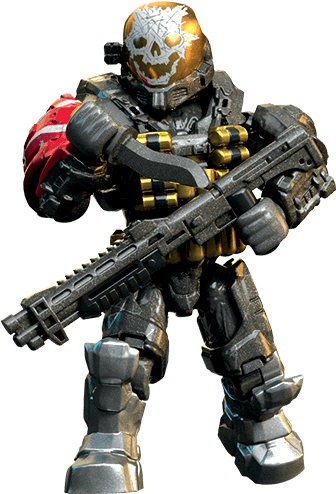 Spartan Emile-a239 - Halo Mega Construx Heroes Series 8 Emile (342x500), Png Download