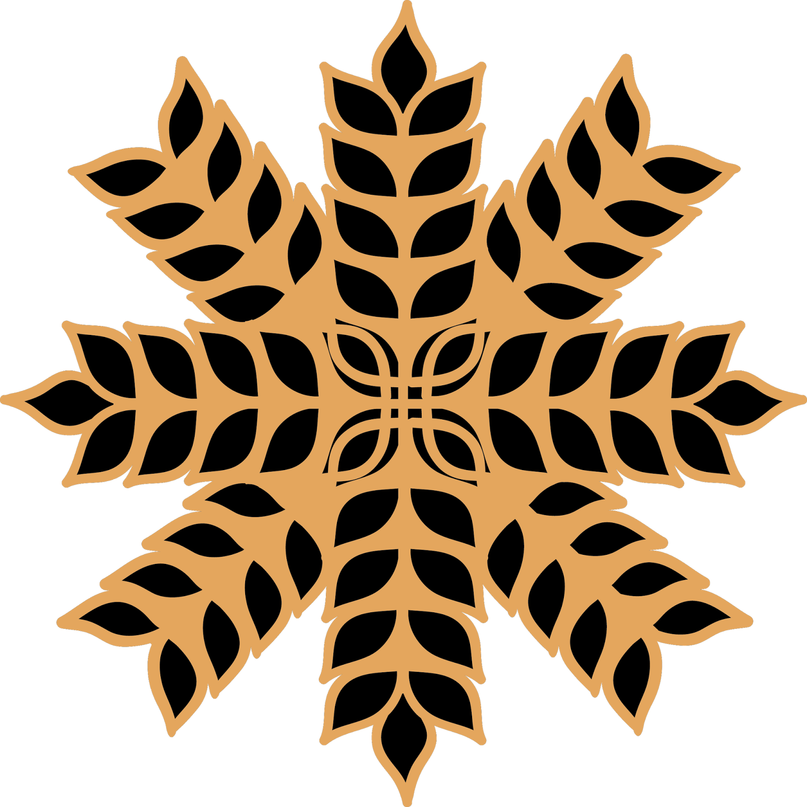 The Colors Are Completely Your Choice, But The Design - Cartoon Image Of Christmas Decorations (1600x1600), Png Download