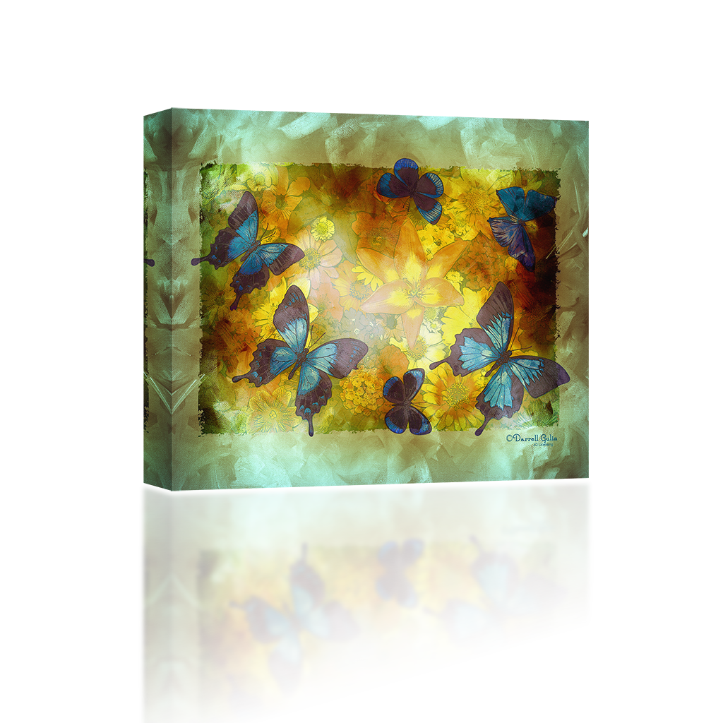 Airy Butterflies - Modern Art (1024x1024), Png Download