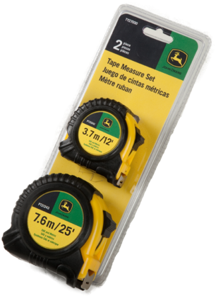 John Deere 2 Piece Tape Measure Set - John Deere 2-piece Tape Measure Set (ty27000) (768x432), Png Download