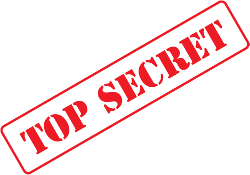 Lots Of Secrets Are Held By Most People But Are Secrets - Top Secret Transparent Logo (498x349), Png Download