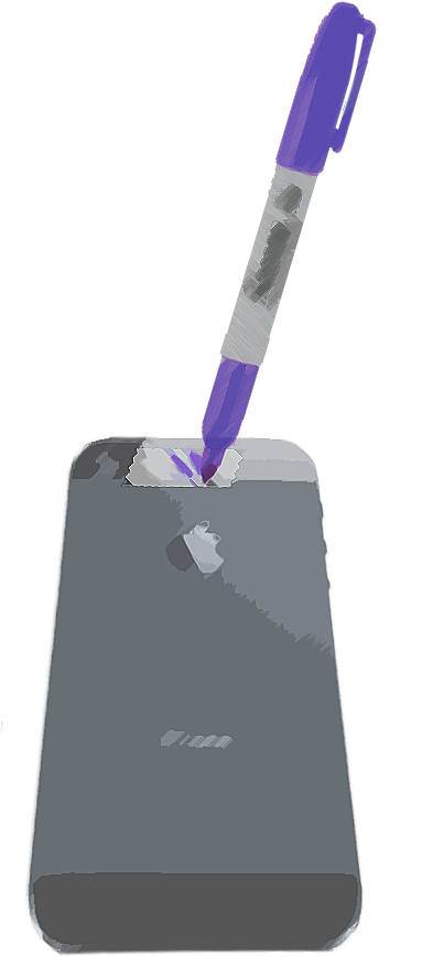 Apply Another Small Piece Of Tape On Top Of The Blue - Color (392x899), Png Download