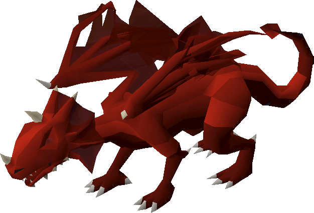 Brutal Red Dragon - Brutal Red Dragon Osrs (626x426), Png Download