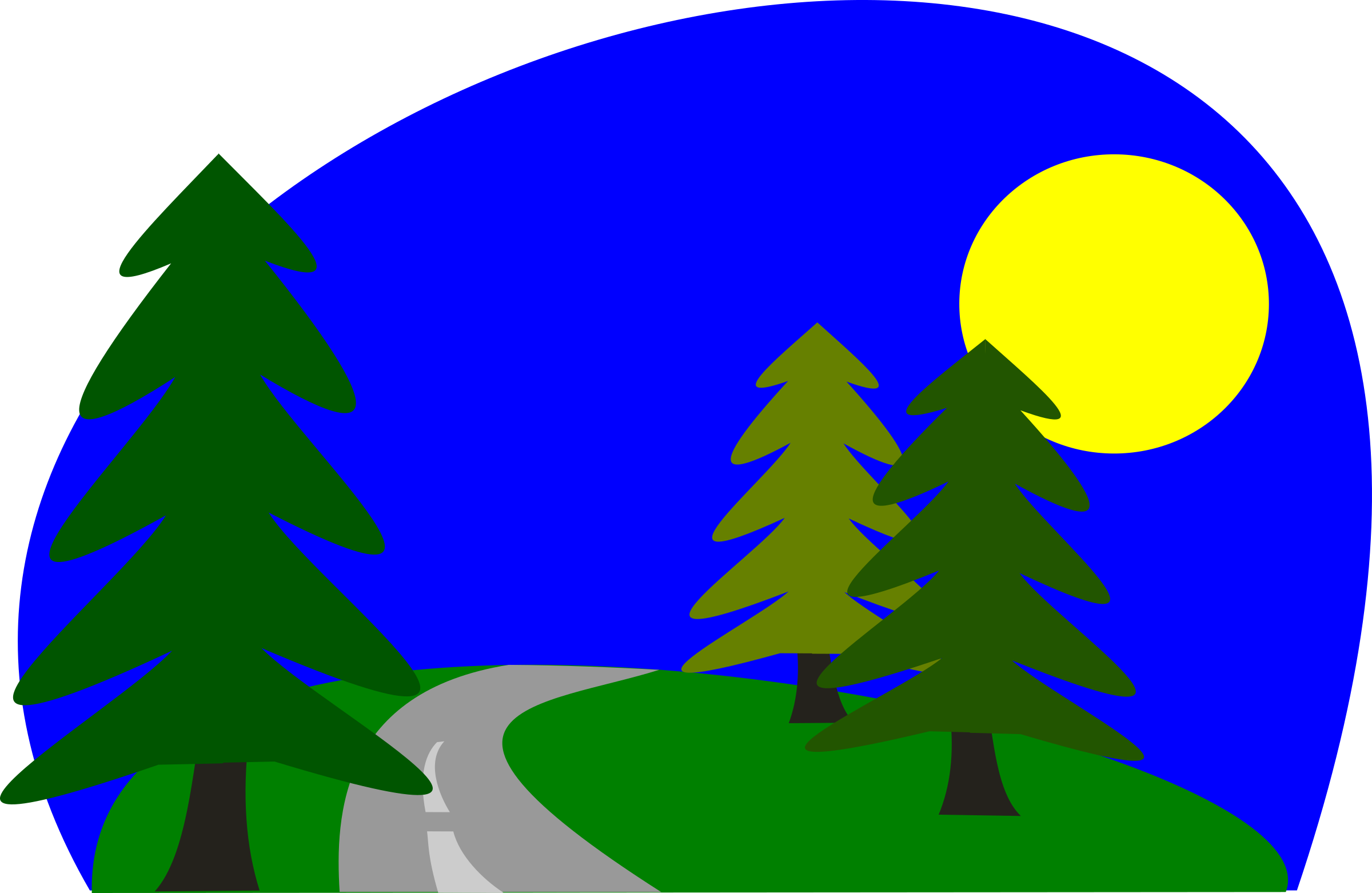 Road, Drive, Forest, Landscape, Scene, Trees - Land Is Your Land Clip Art (640x416), Png Download
