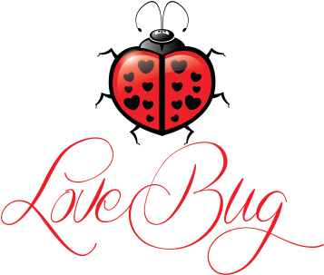 Cartoon Colored Ladybug With Heart Spots And Bonny - Ladybug With Heart Spots (400x400), Png Download