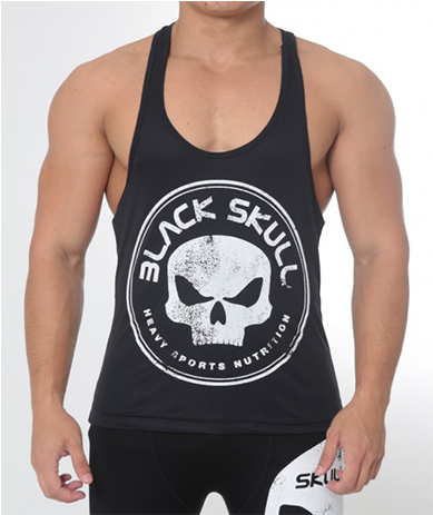 Regata Bodybuilding Black Skull Preta - Lee Priest Black Skull Shirt (575x545), Png Download