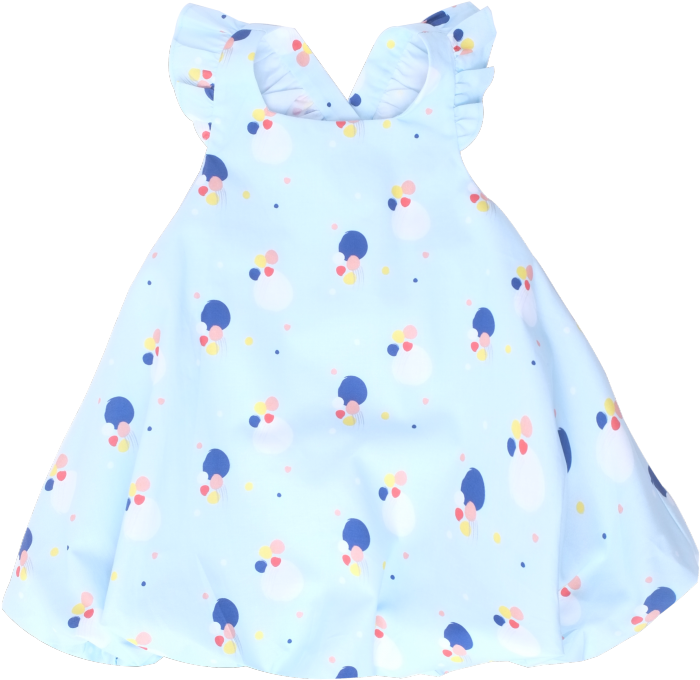 Baby Blue Confetti Dress (800x800), Png Download