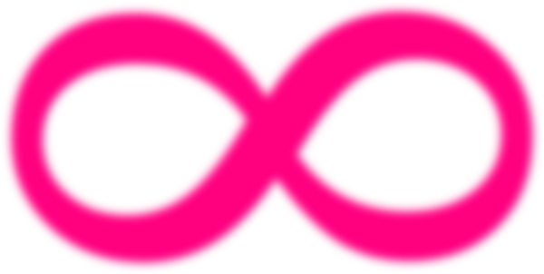 Freeuse Download Infinity Clipart Pink - Pink Infinity Symbol Transparent (600x302), Png Download
