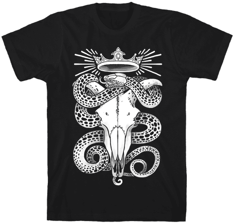 Crowned Serpent Goat Skull - Looking Like A Snack (484x484), Png Download