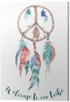 Isolated Watercolor Decoration Bohemian Dreamcatcher - Dreamcatcher Watercolor (400x400), Png Download