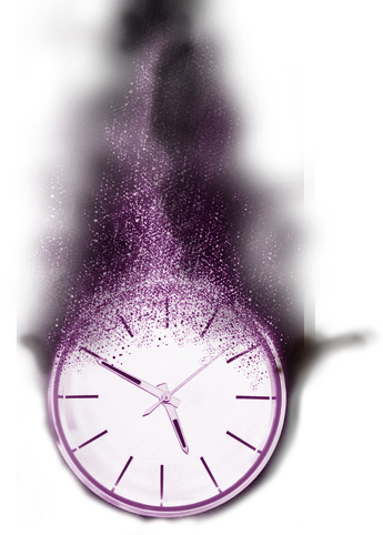 Clock Illusion Infinity - Watch (345x482), Png Download