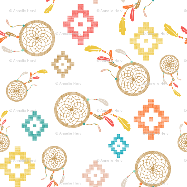 Dream Catcher Fabric (600x600), Png Download