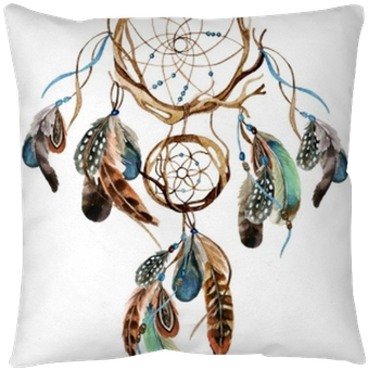 Watercolor Ethnic Dreamcatcher - Butterfly Design Dream Catcher (400x400), Png Download