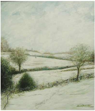 Winter In Suffolk - Suffolk (800x460), Png Download