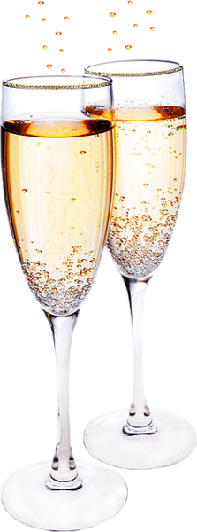Champagne Toast - Png Champagne Toast (223x600), Png Download