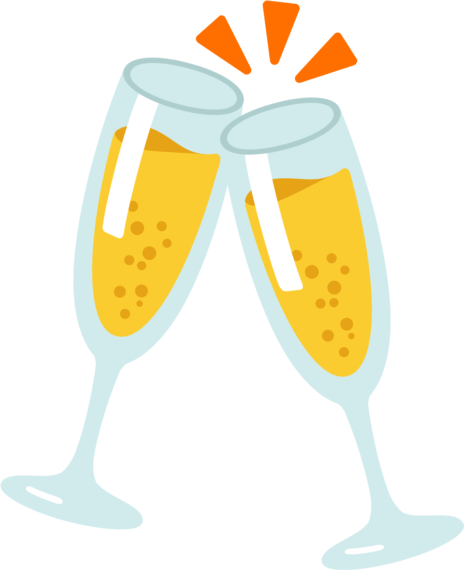 Banner Royalty Free Download Champagne Clipart Svg - Champagne Glass Emoji Png (2000x2000), Png Download