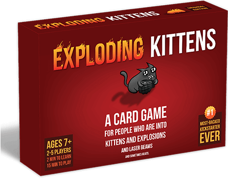 Tap Or Pinch To Zoom - Exploding Kittens A Card Game About Kittens And Explosions (476x477), Png Download