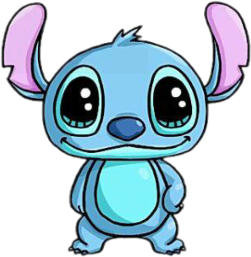 Clip Art Download Freetoedit - Cute Stitch Drawings Easy (505x517), Png Download