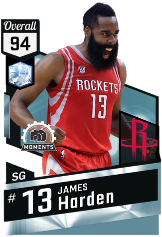James Harden Diamond Card - Reggie Miller Nba 2k17 (325x475), Png Download