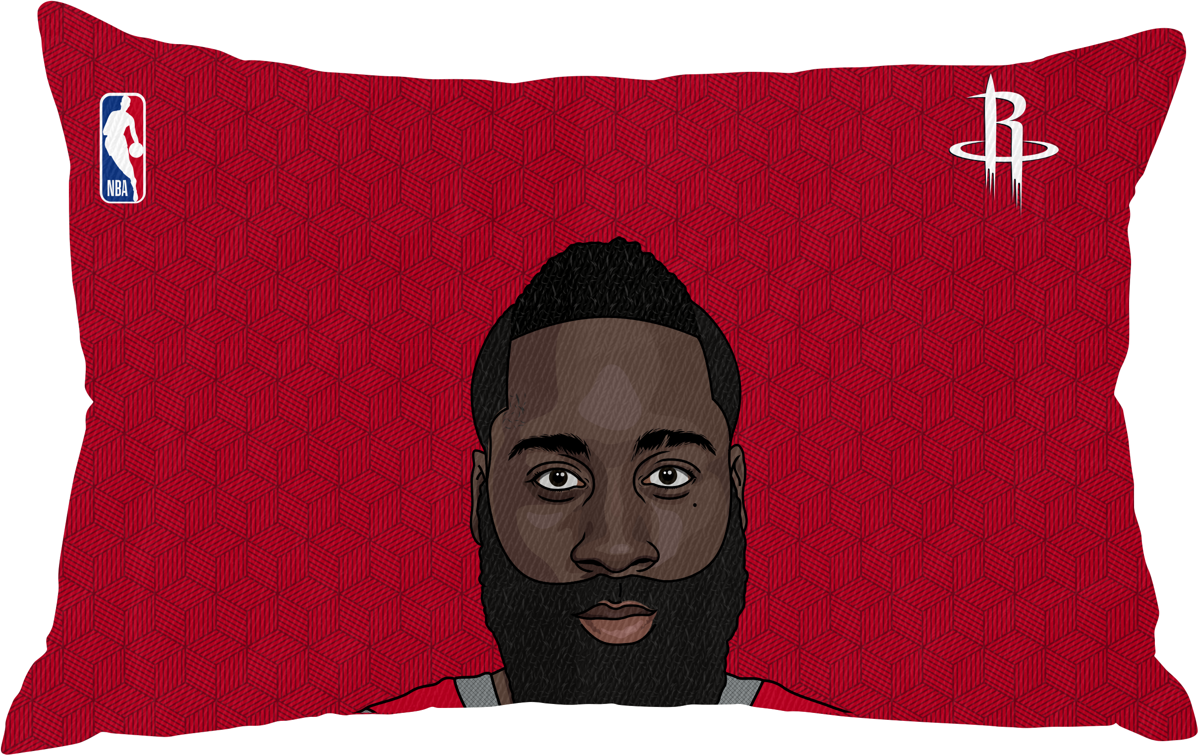 James Harden Pillow Case Face - Okc Thunder Pillow Transparent (3000x2400), Png Download