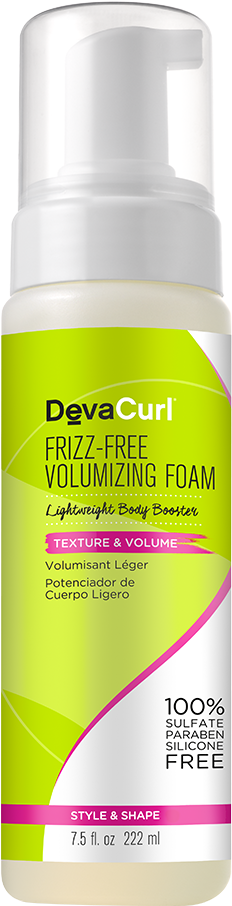 Frizz-free Volumizing Foam - Devacurl - Frizz-free Volumizing Foam - 7.5 Oz. (1200x1200), Png Download