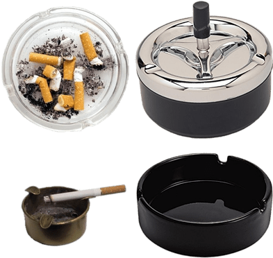 Windspeed Round Push Down Ashtray With Spinning Tray (400x400), Png Download