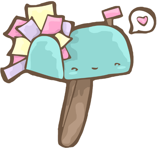 Buzon De Cartas Kawaii (508x480), Png Download