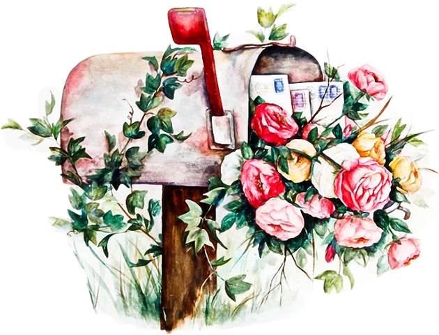 Mailbox Watercolor (630x480), Png Download
