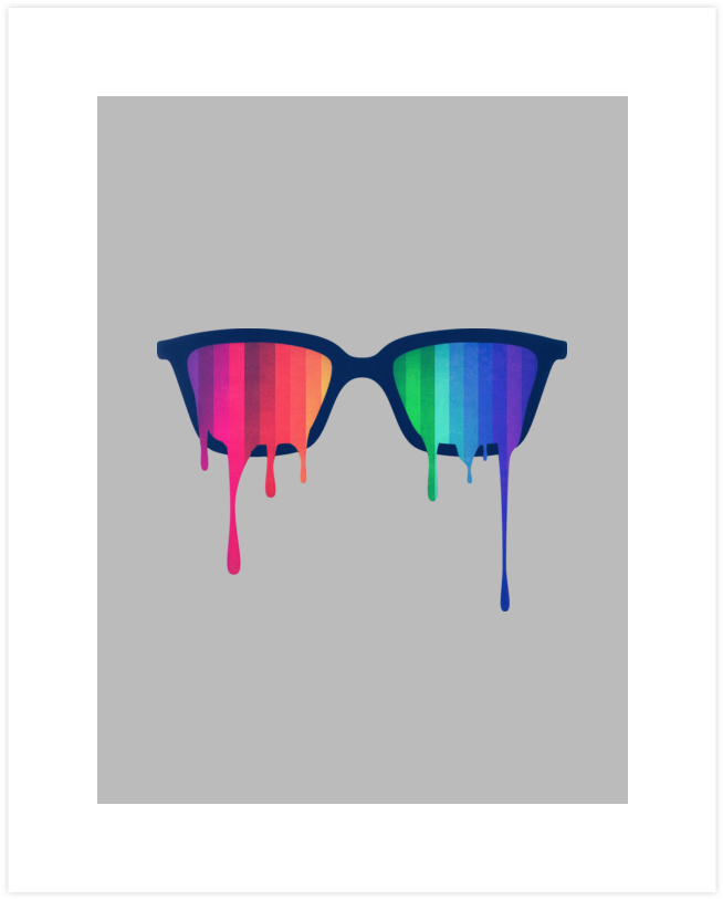 Love Wins Rainbow Spectrum Pride Hipster Nerd Glasses - Love Wins Rainbow - Spectrum Pride Hipster Nerd Glasses (740x900), Png Download