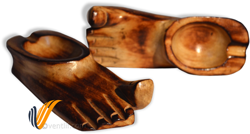 Feet - Wood Carving (500x331), Png Download