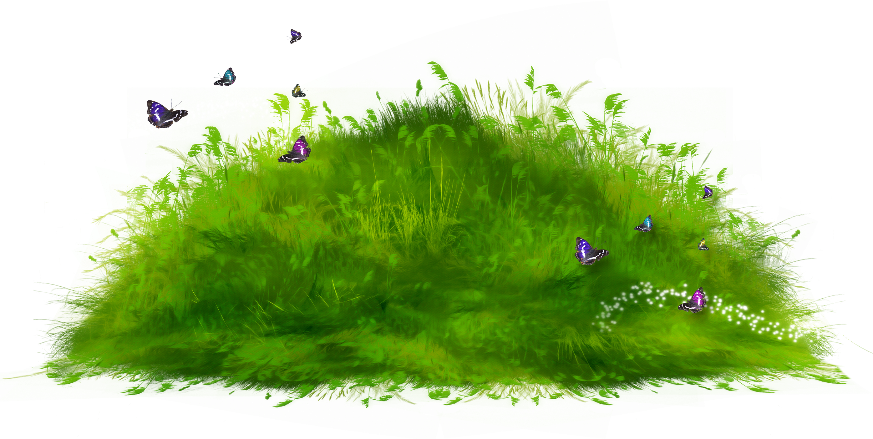 Grass Hill Nature Garden @laetitiadez - Stickers For Picsart Garden (1024x1024), Png Download