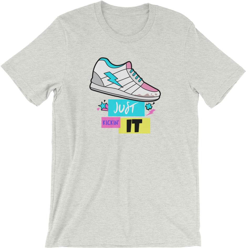 Just Kickin' It Tee - T-shirt (1000x1000), Png Download