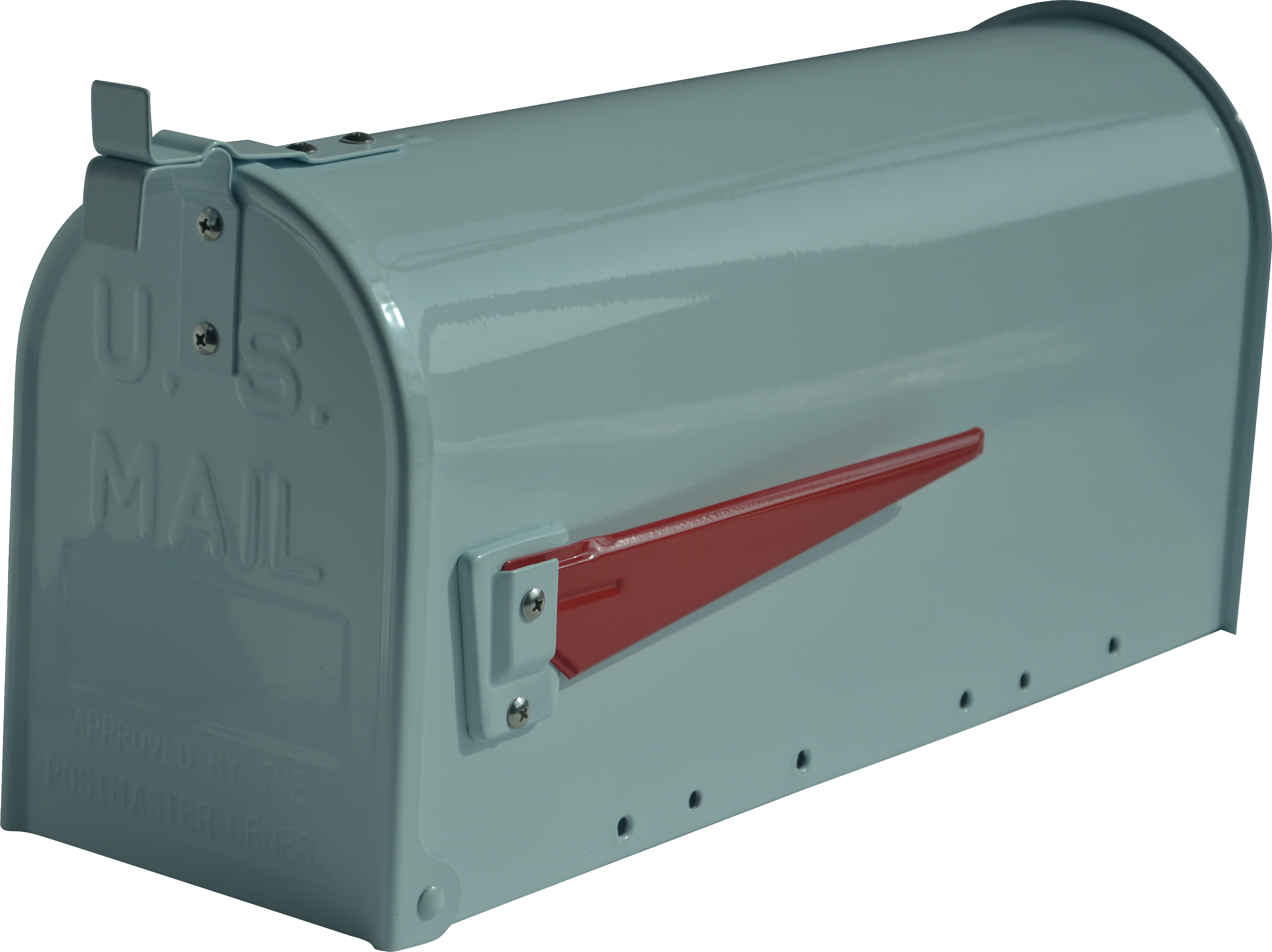 G2 Post Boxes Us Mailbox - White Aluminium (3276x2453), Png Download