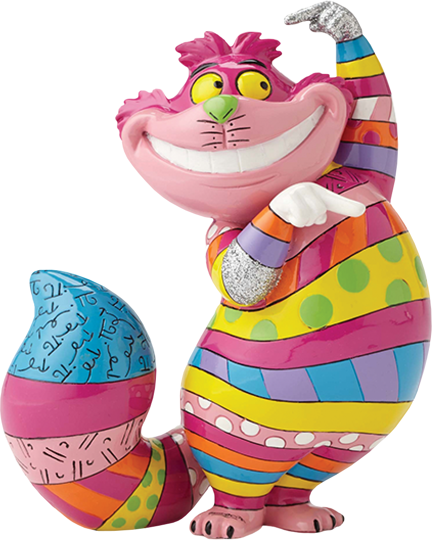 Cheshire Cat Statue Png Cheshire Cat Statue - Romero Britto Disney (845x1057), Png Download