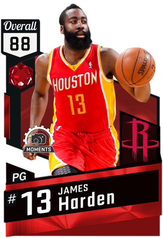 41 Pts, 7 Reb, 15 Ast - James Harden 2k17 Cards All Of Them (325x475), Png Download