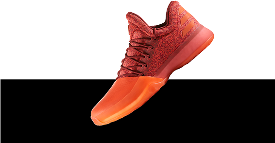Shop Footwear - James Harden Red Shoes (565x300), Png Download