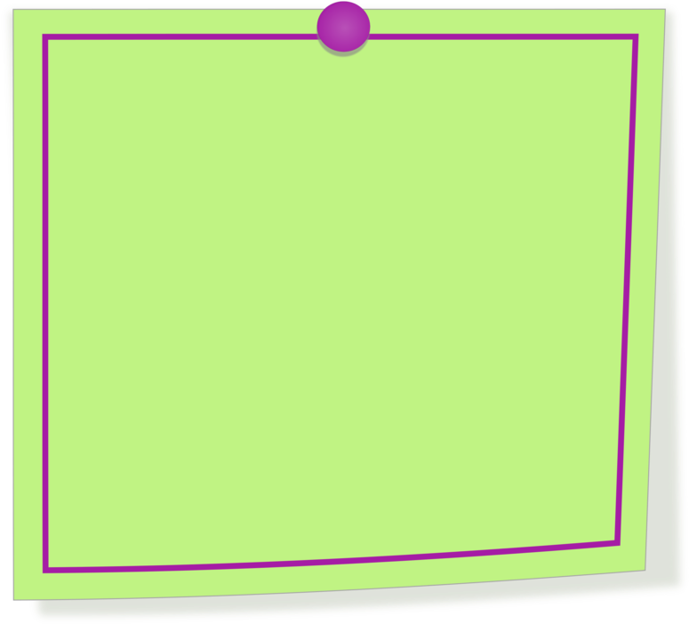 Paper Post-it Note Ring Binder Office Supplies Green - Paper (829x750), Png Download