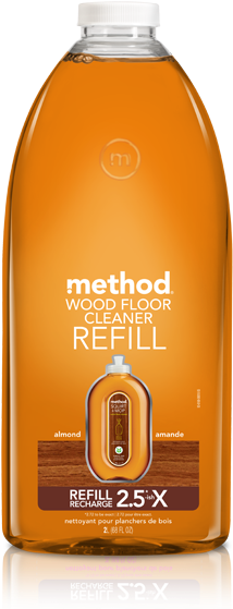 Squirt Mop Wood Floor Cleaner Refill - Method Squirt And Mop Wood Floor Cleaner Refill, Almond, (322x558), Png Download